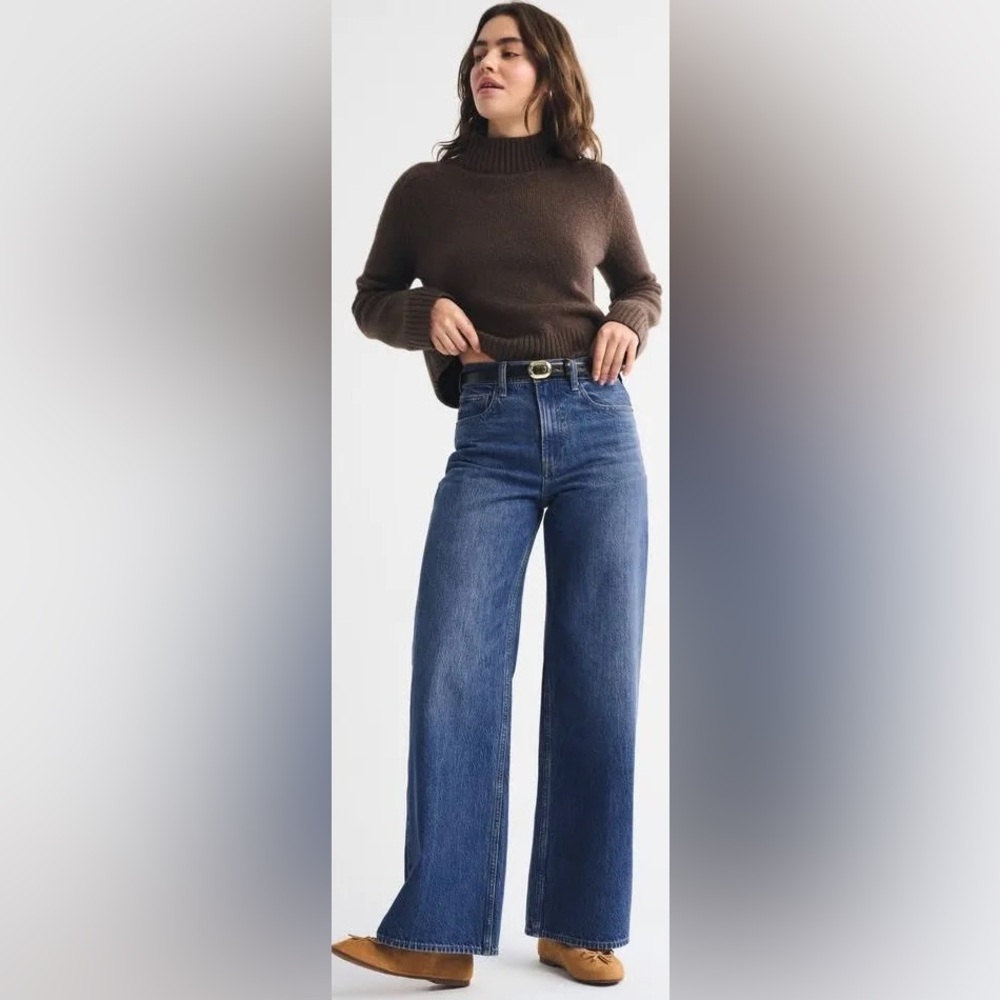 Abercrombie & Fitch 90’s relaxed Blue Wide-Leg Jeans